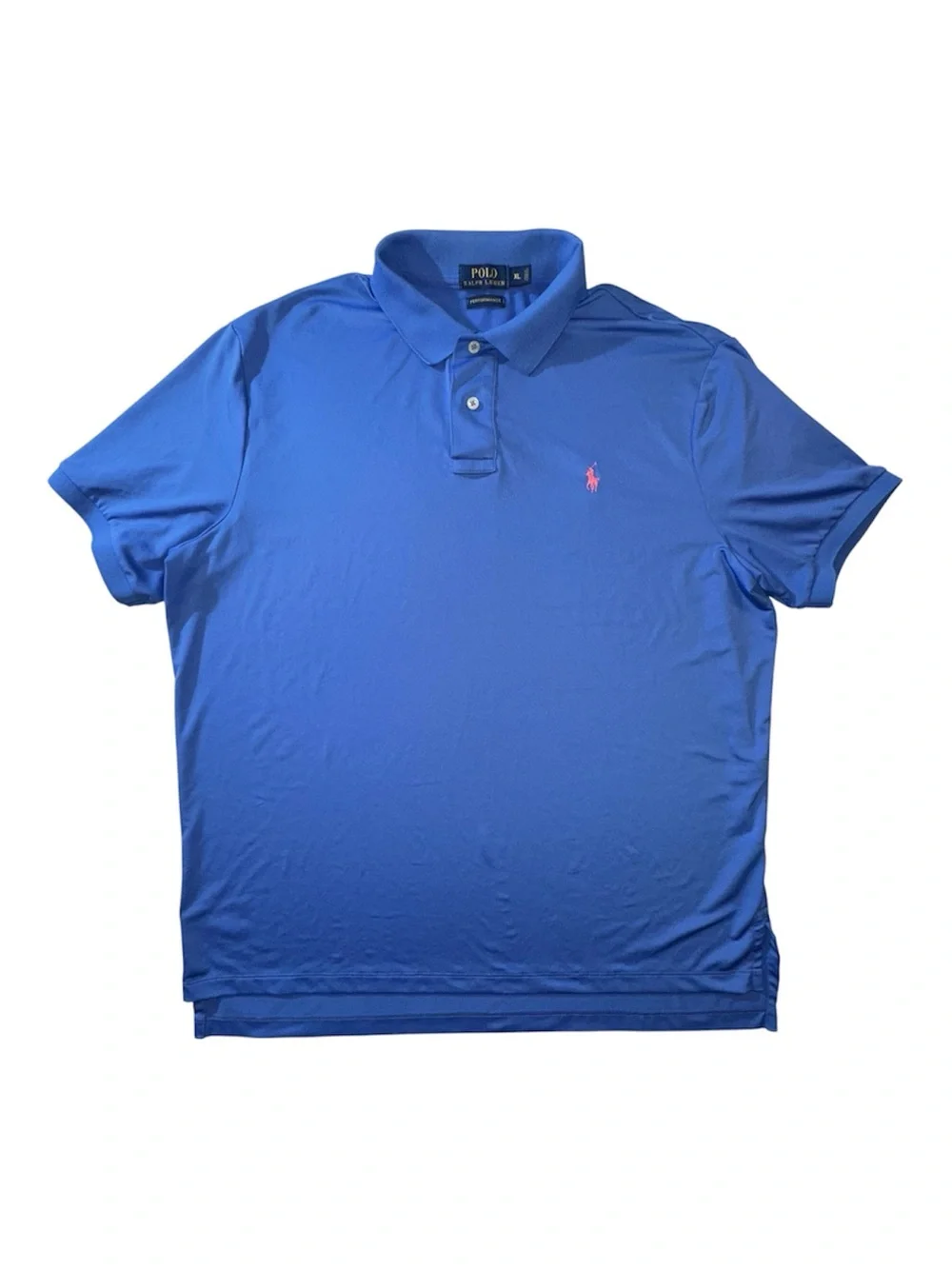 Polo Ralph Lauren Performance Polo Shirt Men’s XL Blue Pink Pony